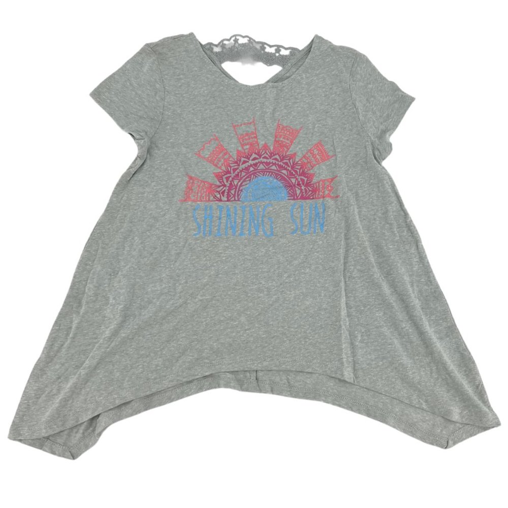 Roebuck & Co. | Girl's Sharkbite Top | Grey | Size L (14)